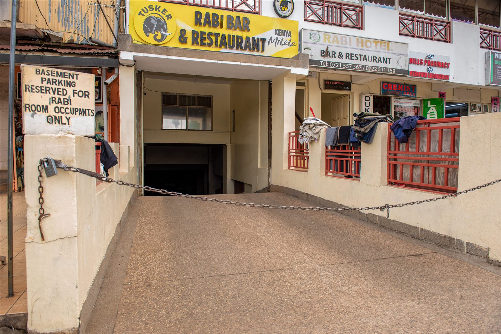 Basement parking access from the street