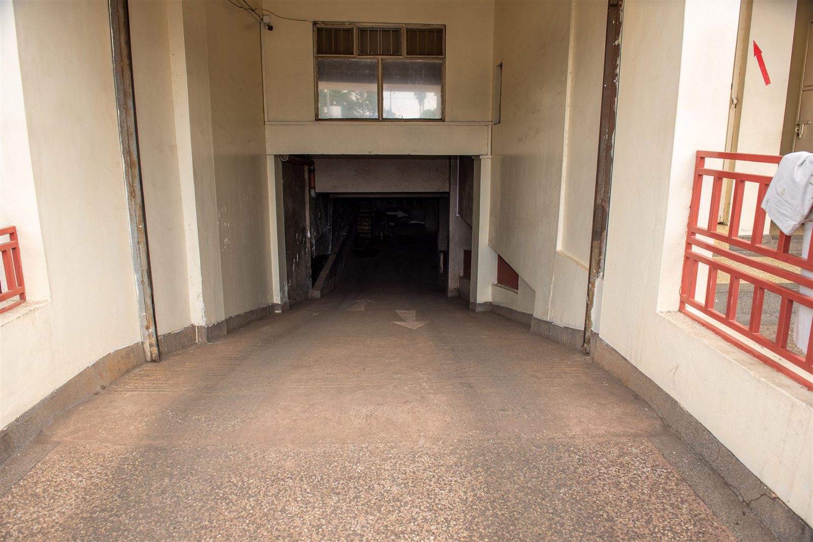 Secure basement parking with vehicles